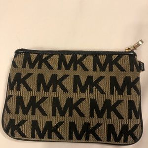 Michael Kors logo wristlet wallet